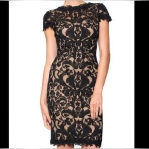 Black and Beige Petite Tadashi Shoji Dress - Size 6P